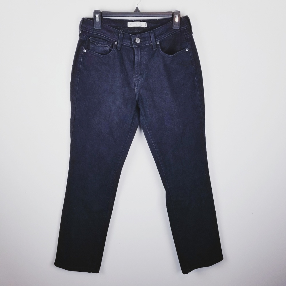 Levi 505 straight leg black denim jeans diy cutoff